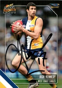 Signed 2011 West Coast Eagles AFL Select Champions Card - Josh Kennedy - Bild 1 von 3