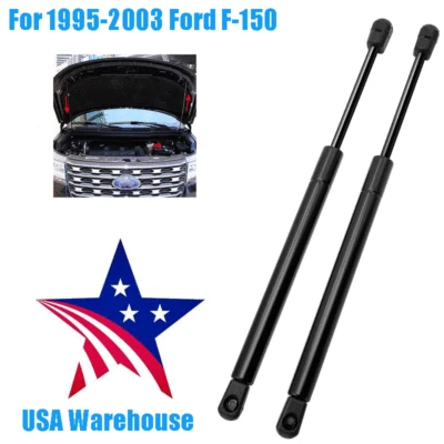 2 x For Ford F150 F250 1995-2003 Front Hood Lift Supports Gas Spring Struts Foto 1 de 4