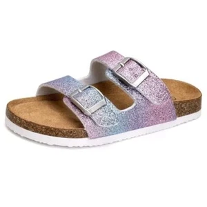 Kids Sandals Boys Girls Slide Summer Non-slip 1.5 Little Kid Glitter Gradient - Picture 1 of 7