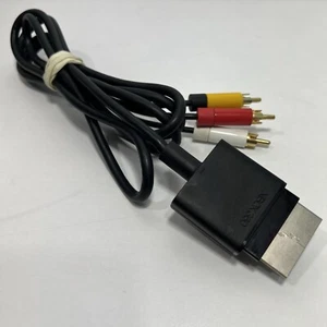Genuine Official Microsoft XBOX 360 S Slim Composite AV Audio Video Cable OEM - Picture 1 of 5
