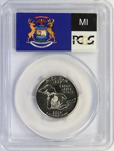 2004-S 25c Michigan Statehood Washington Quarter PCGS PR69DCAM - Picture 1 of 4