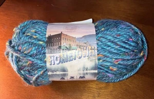 Lion Brand Yarns Hometown Super Bulky Yarn 100% Acrylic 5 oz Key Largo Tweed - Picture 1 of 2