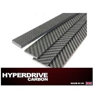 Carbon Fibre Strip Bar Different Sizes  1,2,3,4,5mm Thicknesses  Matte