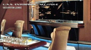 Star Trek First Contact Skybox 1996 Enterprise-E Card E6 Observation Lounge - Imagen 1 de 2