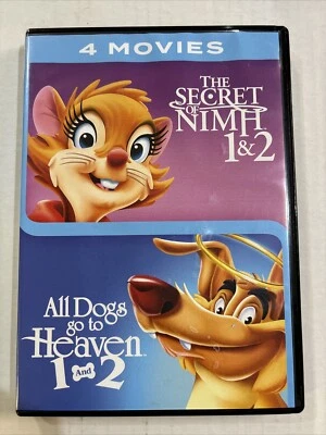 The Secret Of Nimh 1 And 2 And All Dogs Go To Heaven 1 And 2 ( 4 movie DVD set) - Image 1 of 4