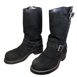 NUEVO EN CAJA Chippewa 91069 RARO Gamuza Ingeniero Hombres Botas Negras De Colección Talla 7 7.5 8E - Imagen 1 de 6