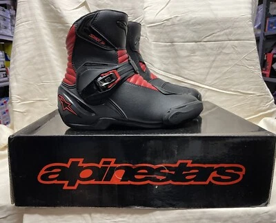 BOTA DE MONTAR ALPINESTAR SMX-3 - VENTILADA - NEGRA Y ROJA - talla 9,5US/44Euro Foto 1 de 4