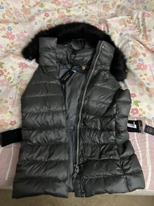 POLO RALPH LAUREN WOMEN'S POLYESTER CHARCOAL PARKA VEST Gray XS NWT - Picture 1 of 10