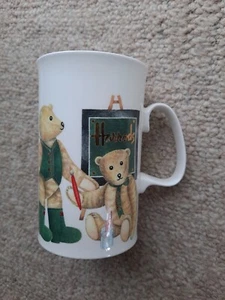Harrods Knightsbridge London England Teddy Bear Mug Bone China - Picture 1 of 5