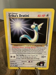 Pokémon Karte Erika's Dratini 42/132 Gym Heroes WOTC Rare NM LP - Bild 1 von 2