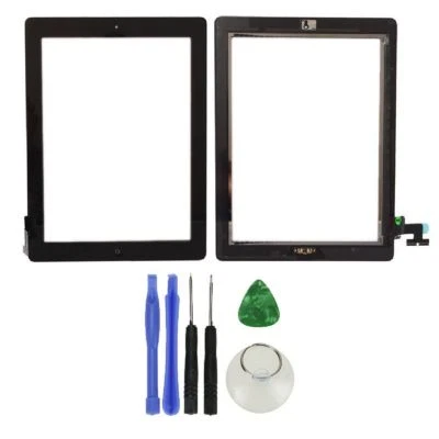 Touch Screen Digitizer Replacement For iPad 2/3/4/5/8/9 Mini - Black / White LOT - Image 1 of 4