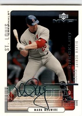2000 Upper Deck MVP #220 Mark McGwire Silver Script - Image 1 of 2