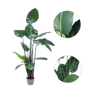 150CM Faux Artificial Birds of Paradise Home/Office Decor Fake Floral Plant Pot - Picture 1 of 12
