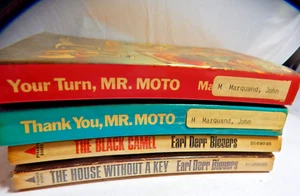 Oriental Detectives 2 Charlie Chan & 2 Mr. Moto Paperback Books Mystery - Picture 1 of 11