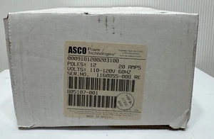 Contactor de iluminación ASCO 12 polos. 20 amperios. Voltios: Interruptor Ctrl remoto 110-120v 60HZ - Imagen 1 de 4
