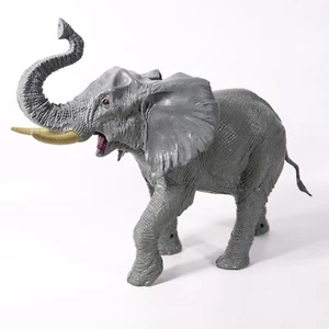 13" Elefant Actionfigur Spielzeug Tier Figur Modell Statue *spielt Sound* grau - Bild 1 von 8