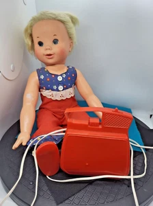 Muñeca niña ideal vintage 16" de alto 1976 con controlador de ropa original sin probar - Imagen 1 de 6
