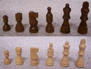 Chess Set with folding Wood Board Storage Box wood pieces 2 1/2" Kings NEW - Picture 1 of 4
