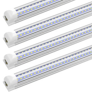 4Pcs 4FT T8 LED Shop Lights 36W 6000K Garage Ceiling Fixtures 4 Foot Tube Lights - Picture 1 of 14