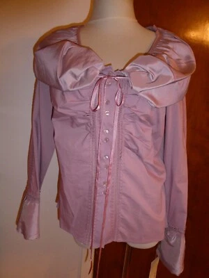 Kenar Women's Lilac Detailed Long Sleeves Evening Top Blouse Size Medium - Image 1 of 4