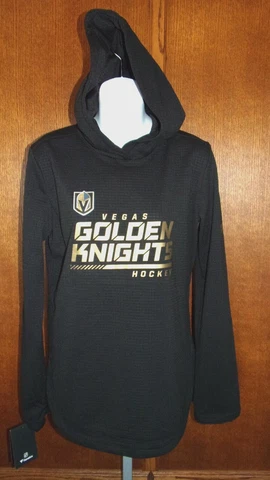 NWT NHL LAS VEGAS GOLDEN KNIGHTS HOODED SWEATSHIRT, Authentic Pro FANATICS,  Med Cover
