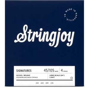 Stringjoy 4 String Long Scale Nickel Wound Bass Guitar Strings 45 - 105 - Picture 1 of 1