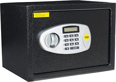 Yale Medium Black Budget Safe with LCD display - Y-MS0000NFP - Image 1 of 4