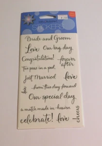 Mrs. Grossman's Stickers Lot of 3 Sheets Brand New in Package ~Wedding Captions~ - Picture 1 of 1