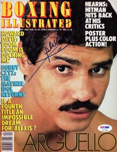 Alexis Arguello Autographed Boxing Illustrated Magazine Cover PSA/DNA #S47282 - Picture 1 of 2