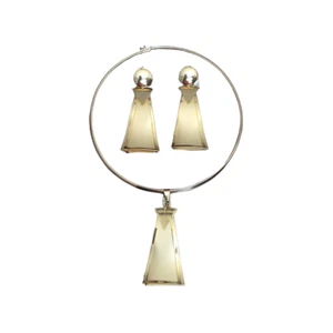 Vintage Gold-Plated Luxury Jewelry Set - Picture 1 of 2