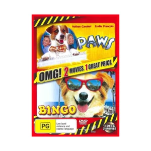 Paws (1997) & Bingo (1991) Region 4 DVD Rare Kids Family Fun Comedy Dog Movies - Picture 1 of 4