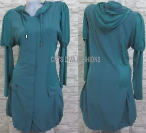 Conjunto de Dos Piezas Camisa Larga Túnica Vestido y Chaqueta LAGENLOOK QUIRKY Tallas REINO UNIDO 18-22 - Imagen 1 de 6