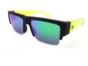 Gafas De Sol Spy Cyrus 50/50 Negro Mate Verde Con Lentes Espejo Verde Spectra - Imagen 1 de 6