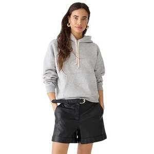 J. Sudadera con capucha Crew Relaxed Heritage polar en gris jaspeado M nueva con etiquetas - Imagen 1 de 13