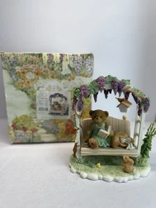 Cherished Teddies Figurine Genevieve #CT024 2002 Members Only Exclusive Garden - Picture 1 of 10