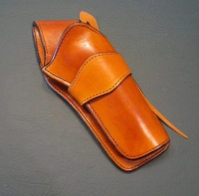 Funda de cuero Crossdraw derecha, SASS, se adapta a Ruger New Vaquero o Colt Clones 5 1/2" Foto 1 de 4