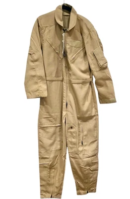 Flight Suits Ltd Nomex IIIA Flame Resistant Coverall 42 Short Tan Khaki Made in - Image 1 of 4