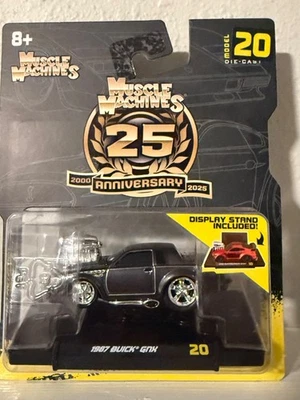 Muscle Machines 25 Aniversario 2025 1987 Buick GNX Negro Modelo 07 NUEVO PERSECUCIÓN Foto 1 de 4