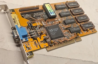 1996 PCI 3D Card ASUS 3DP-V375DX (S3 Virge DX 86C375) 4 MB RAM Retrogaming - Image 1 of 4