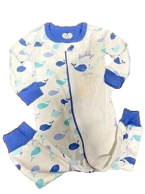 C7!¡GUAU! NUEVO CON ETIQUETAS 18-24M The Children's Place BALLENA cómodo sin pies pijama para dormir Foto 1 de 4