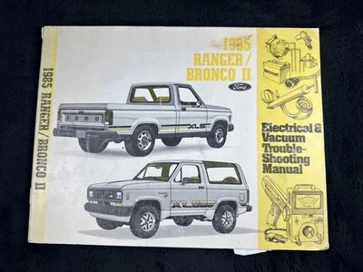 1985 Ford Dealer diagrama elétrico e de vácuo manual de serviço Bronco II Ranger - Imagem 1 de 4
