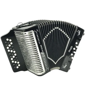 Alacran 31 Button 12 Bass Button Accordion EAD With Straps And Case, Black - Picture 1 of 4