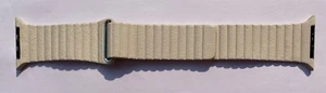 Apple Watch Bucle de Cuero Blanco L Serie Grande 3 42mm 4 5 6 SE 44mm 7 8 45mm 49mm - Imagen 1 de 8