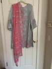 Shalwar Kameez Pakistani Women AS-IS, Pre-Owned, Shirt and Dupatta only 