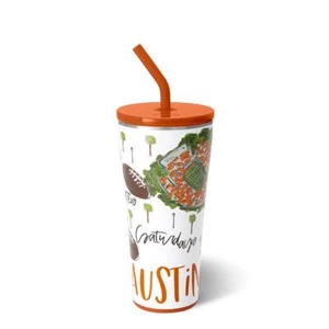 SATURDAYS IN AUSTIN STRAW TUMBLER (32OZ) - Picture 1 of 3