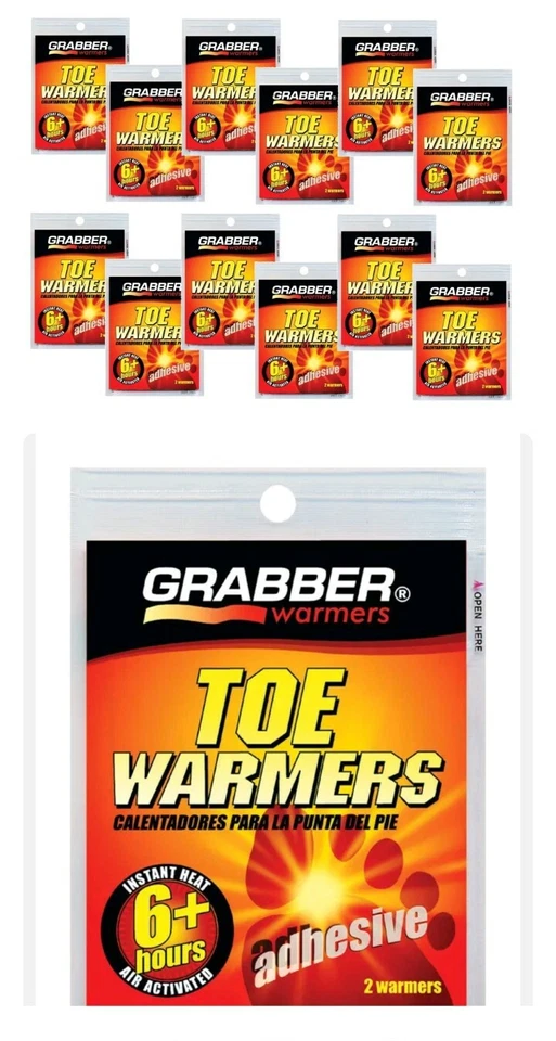 40 packs Grabber Heat Treat 6 hr TOE WARMER Gloves Boots Pocket Instant Heat - Image 1 of 1