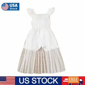 US Toddler Baby Girl Kids Sleeveless Tops Shirts Skirts Outfits Summer Clothes - Picture 1 of 6