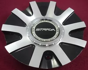 Strada Wheels Silver / Gloss Black Custom Wheel Center Cap # S20 / 11512285F-2 - Picture 1 of 3