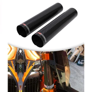 Protector Horquilla Fibra Carbono Cubierta Protector Moto Universal Para Dirt Bike 260mm - Imagen 1 de 7
