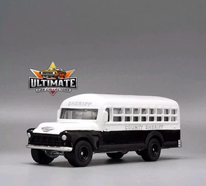 1956 Chevy County Sheriff Bus Collectible 1/64 Scale Diecast Model Collector Car - Picture 1 of 9